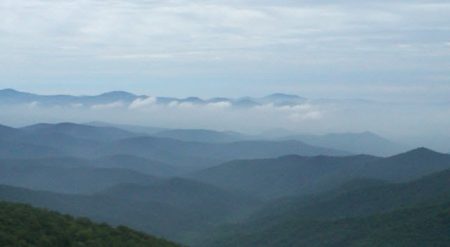 Blue ridge from Mt Pisgah Inn