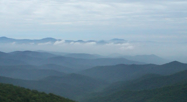 Blue ridge from Mt Pisgah Inn